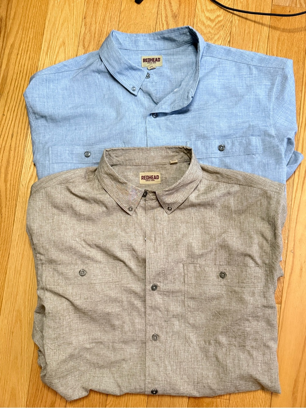 Two RedHead Short Sleeve Shirts